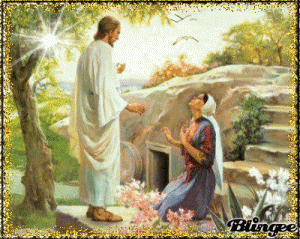 Maria von Magdala sieht den aferstandenen Jesus